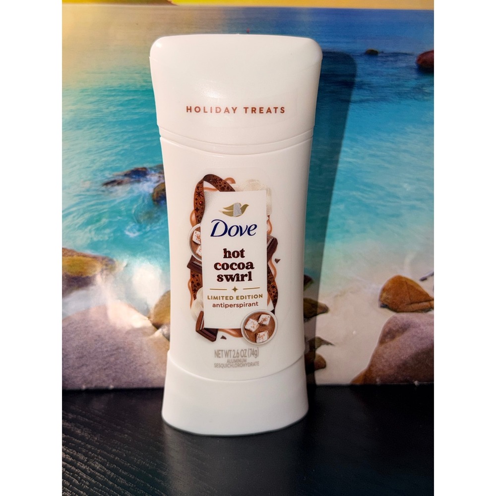 Dove Hot Cocoa Swirl Antiperspirant Deodorant Holiday Treats Limited Edition